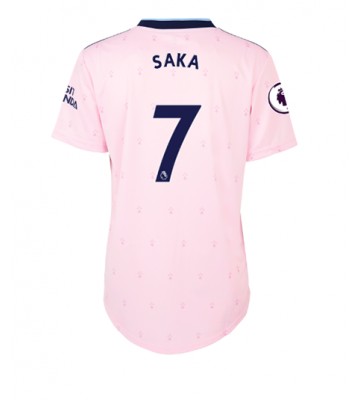 Arsenal Bukayo Saka #7 Tredjedrakt Kvinner 2022-23 Kortermet